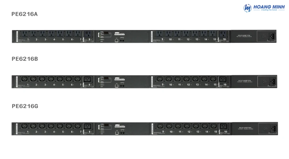 Bộ quản lý nguồn thông minh PDU ATEN PE6216 và PE6108AV