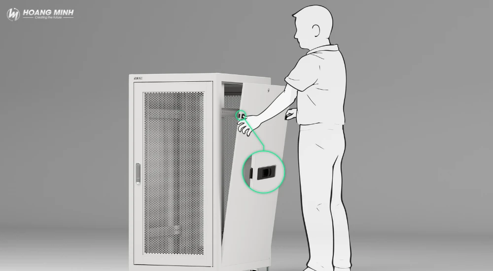 Tủ Rack ATEN PCEI-SD 20U/ 25U / 30U / 35U / 42U có cửa trước và cửa sau