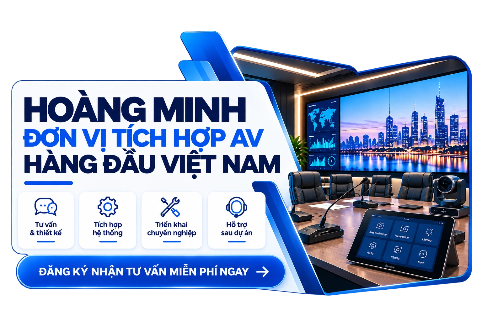 Banner AV hiện đại Hoàng Minh