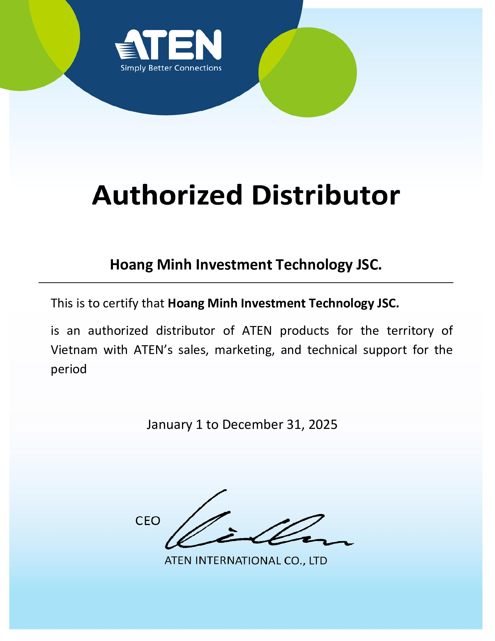 Hoàng Minh – Nhà phân phối chính thức pe6108av tại Việt Nam