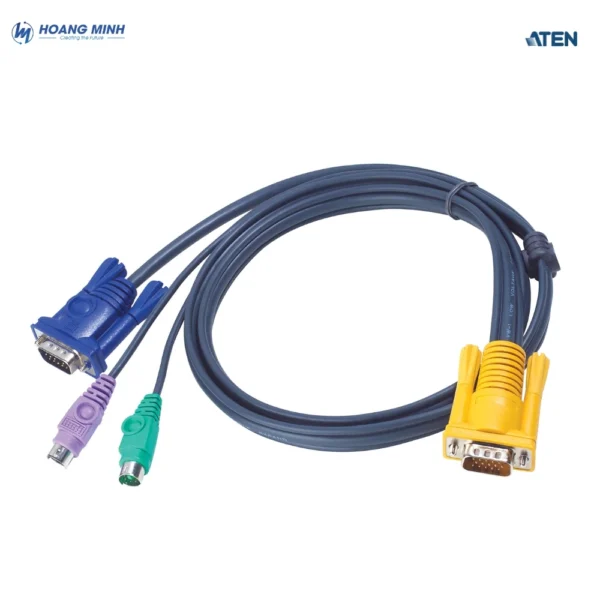 Cáp USB KVM 1.8M với 3 trong 1 SPHD kèm audio Aten 2L-5302U