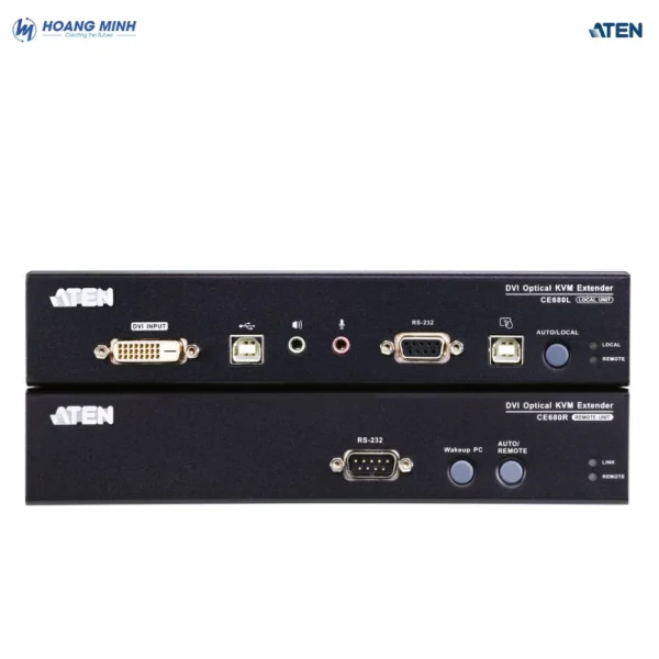 Bộ mở rộng USB DVI quang KVM Aten CE680 (1920×1200@600m)