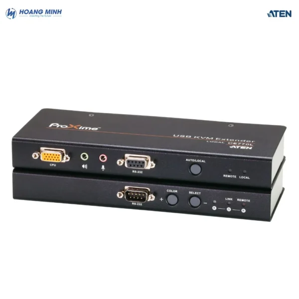 Bộ mở rộng USB VGA/Audio Cat 5 KVM Aten CE770 với Deskew (1280 x 1024@300m)