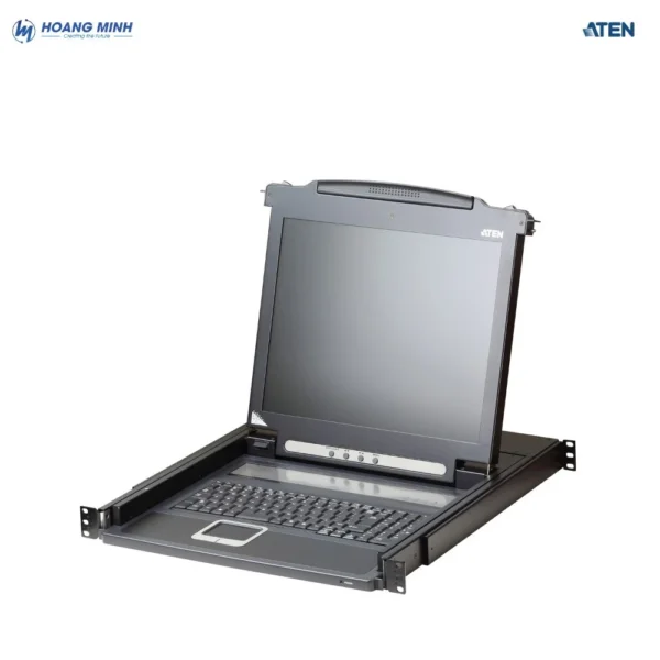 Bảng điểu khiển LCD single rail (PS/2-USB, VGA) Aten CL1000