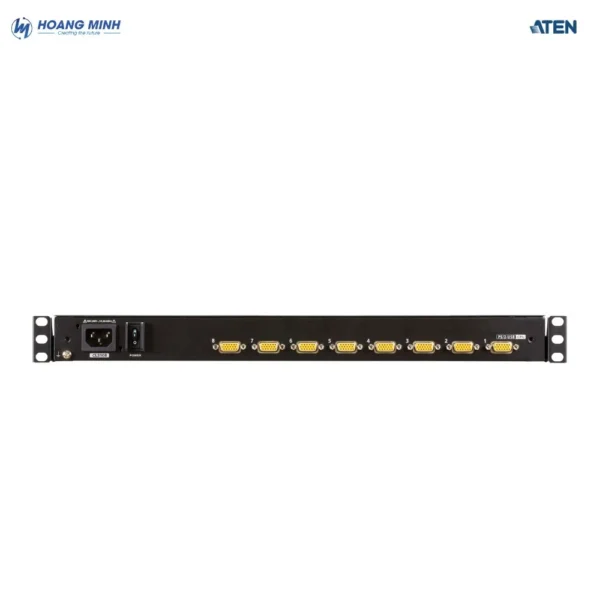 Switch KVM LCD 8 cổng màn hình rộng 19″ Aten CL3108