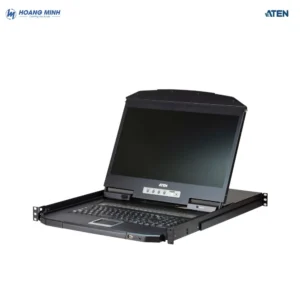 Switch KVM LCD 8 cổng màn hình rộng 19″ Aten CL3108