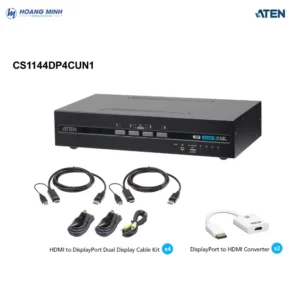 Switch KVM Aten CS1144DP4CUN 4 cổng USB DisplayPort/HDMI