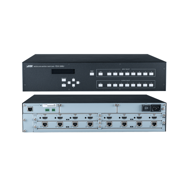 4K@60 (4:4:4) Modular Matrix Switcher with 8 Inputs & 8 Outputs, Frame IDK FDX-S08U