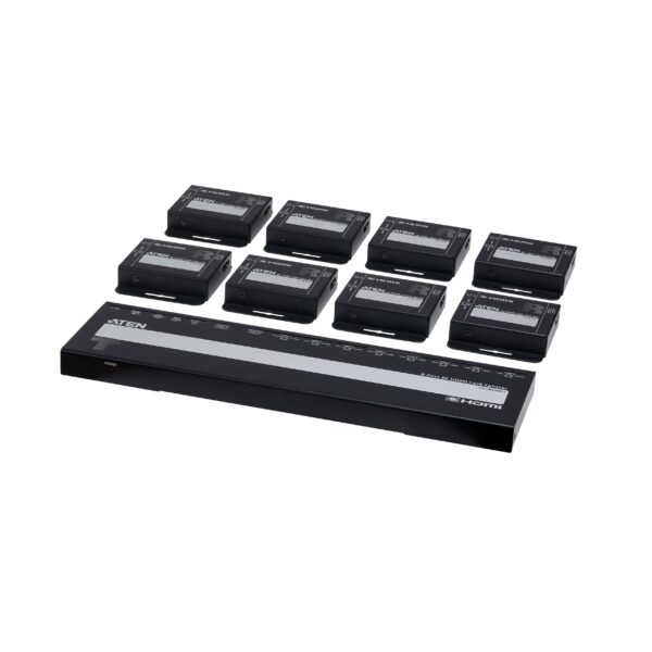 8-Port 4K HDMI Cat 6 Splitter with Receivers Aten VS1828KIT