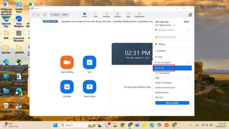 Hướng dẫn cách đổi tên trong Zoom bằng máy tính, điện thoại đơn giản