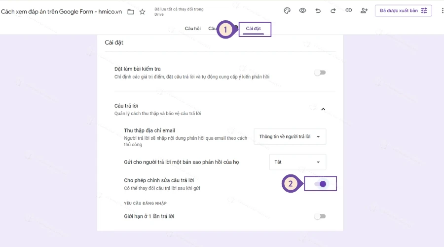 Cách xem đáp án trên Google Form, đơn giản dễ thực hiện