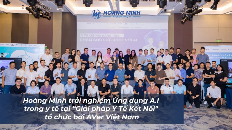 Hoàng Minh trải nghiệm Ứng dụng A.I trong y tế tại “Giải pháp Y Tế Kết Nối" tổ chức bởi AVer Việt Nam