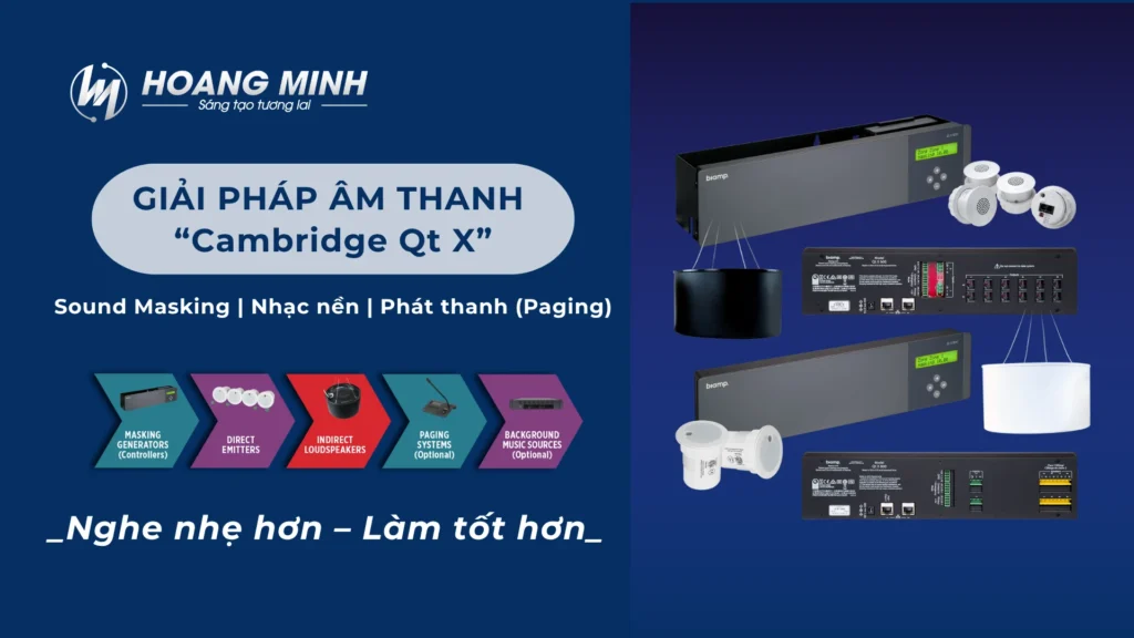 Hoàng Minh mang giải pháp âm học thông minh Biamp Qt X đến doanh nghiệp Việt Nam