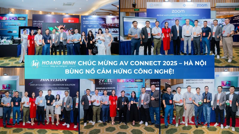 Hoàng Minh chúc mừng AV CONNECT 2025 – Hà Nội bùng nổ cảm hứng công nghệ!