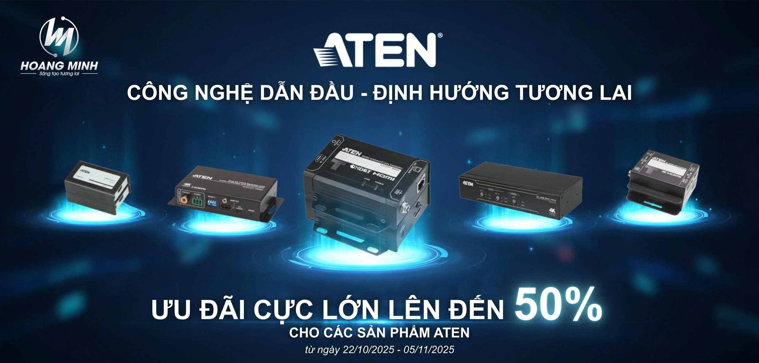 Ưu đãi lên đến 50% cho các sản phẩm ATEN chính hãng