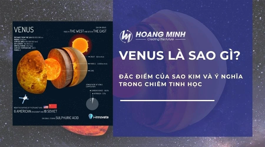 Venus là sao gì? Đặc điểm của sao kim và ý nghĩa trong chiêm tinh học