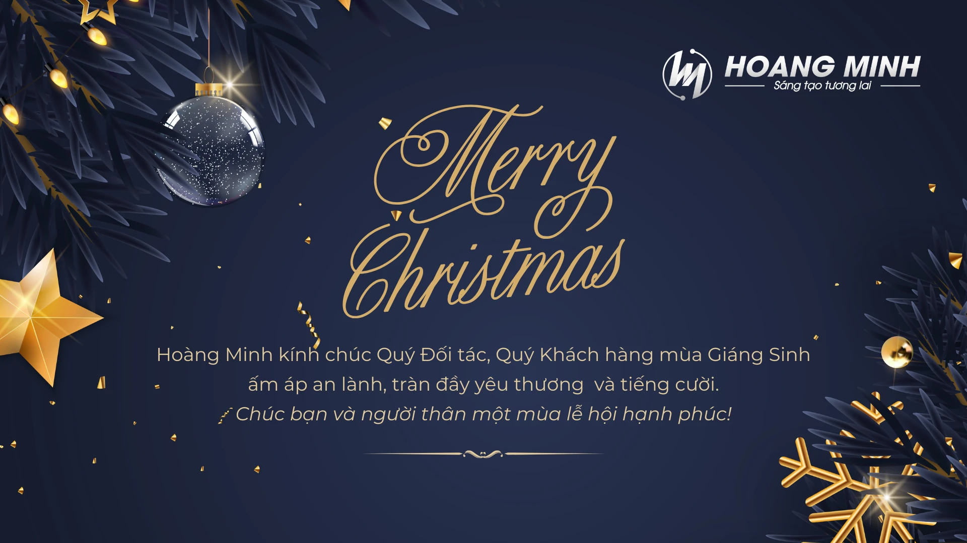 Hoàng Minh chúc mừng giáng sinh an lành