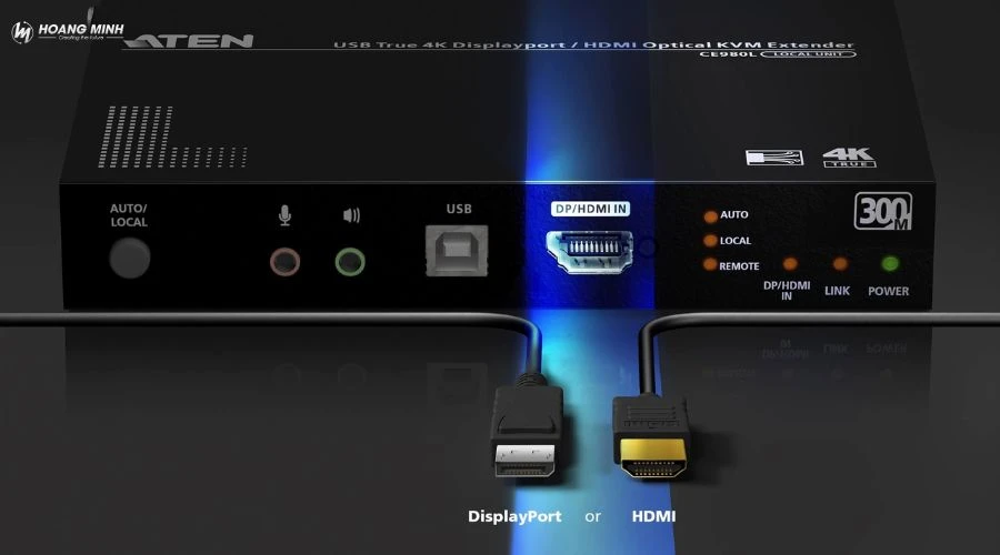 Bộ mở rộng KVM ATEN CE980 quang học DisplayPort/HDMI