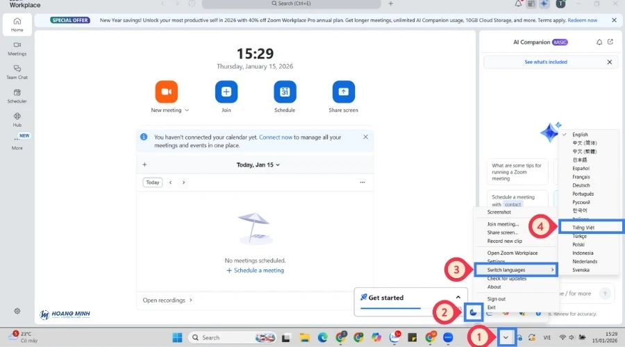 Cách tải và cài đặt phần mềm Zoom tiếng Việt cho máy tính