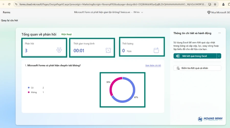 Microsoft Form có phát hiện gian lận không? Cách xem đáp án
