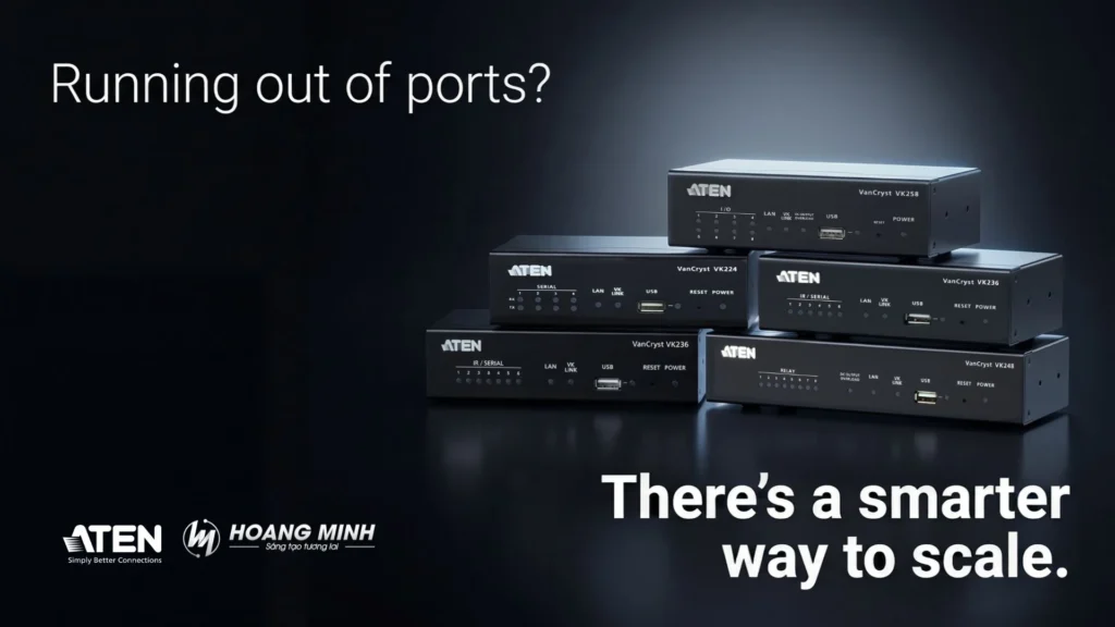 Mở rộng đa cổng hệ thống AV thông minh hơn với ATEN Control System Expansion Boxes