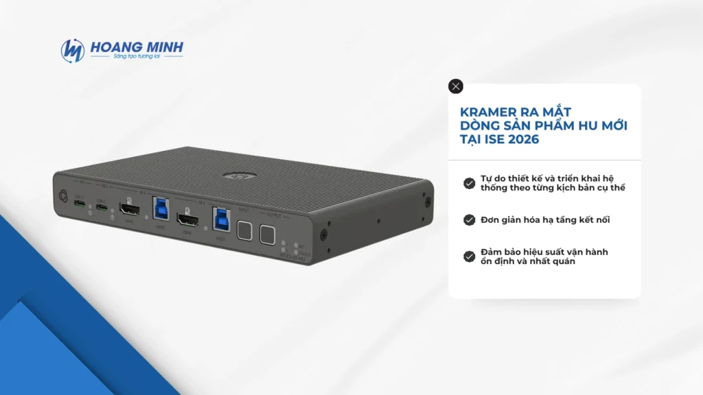 Kramer ra mắt dòng sản phẩm mới tại ISE 2026