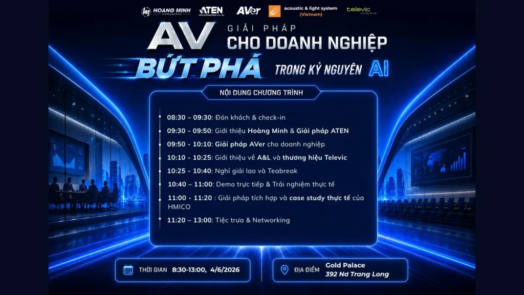 Điểm hẹn tháng 6. Đếm ngược đến sự kiện Pro-AV đáng chờ nhất tháng 6 của Hoàng Minh!