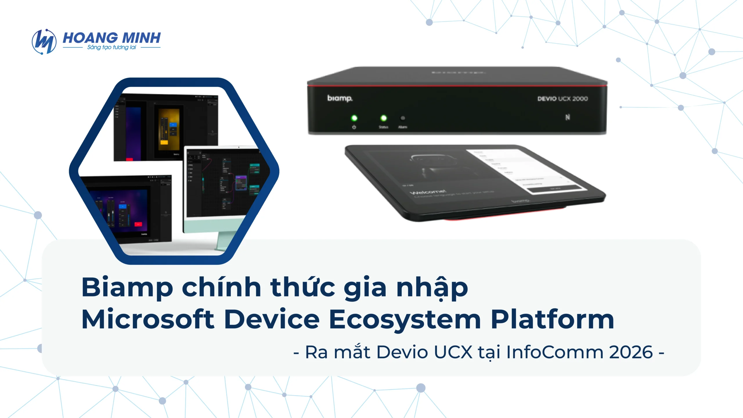 Biamp chính thức gia nhập Microsoft Device Ecosystem Platform – Ra mắt Devio UCX tại InfoComm 2026