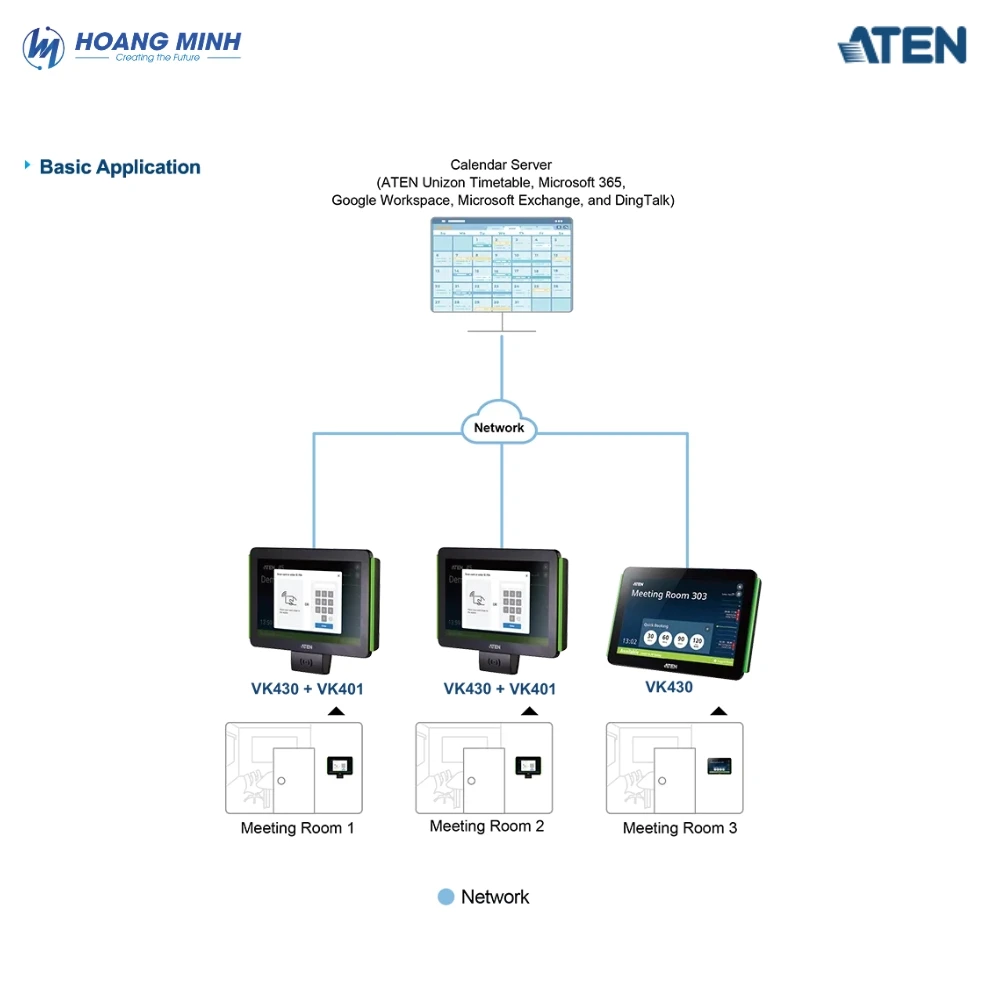 Màn hình đặt phòng thông minh ATEN VK430