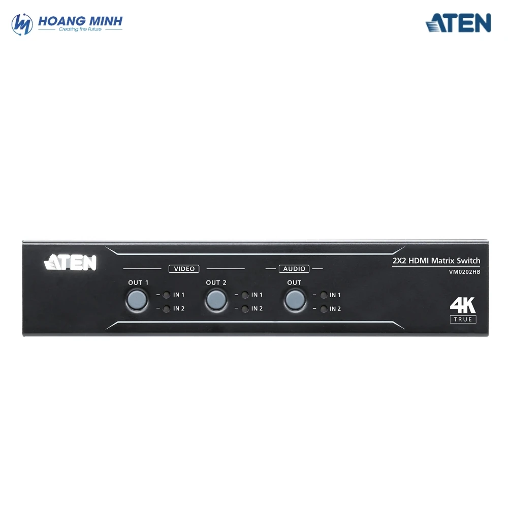 Bộ chuyển mạch HDMI 2×2 True 4K ATEN VM0202HB