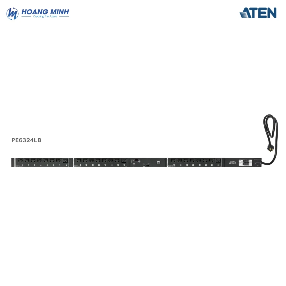 Thanh nguồn cấp điện 24 đầu ra ATEN PE6324L điện áp đầu ra 100 – 240 VAC 32A
