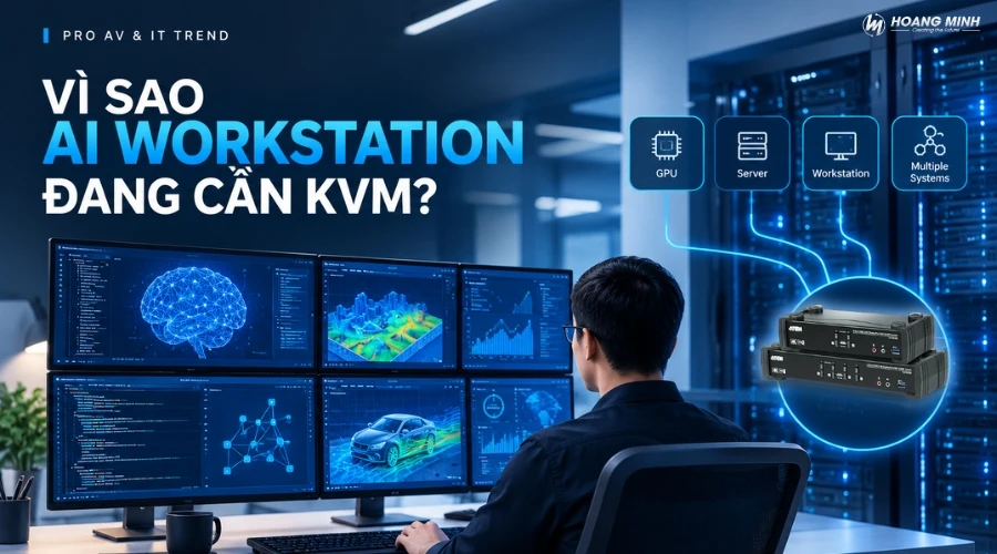 PRO AV & IT TREND | VÌ SAO AI WORKSTATION ĐANG CẦN KVM?